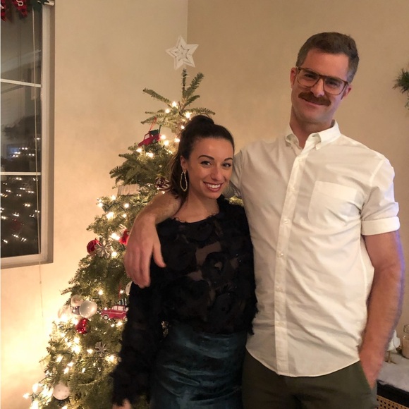 Black Sheer Feathered Top - Picture 3 of 6